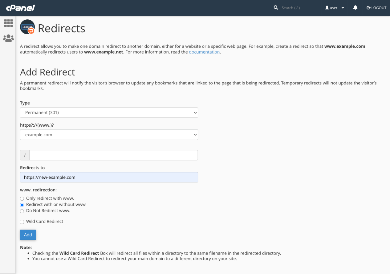 permanent or temporary redirect