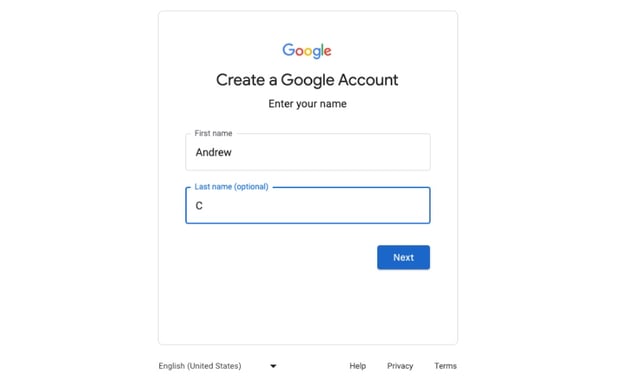 Create Your Google Account
