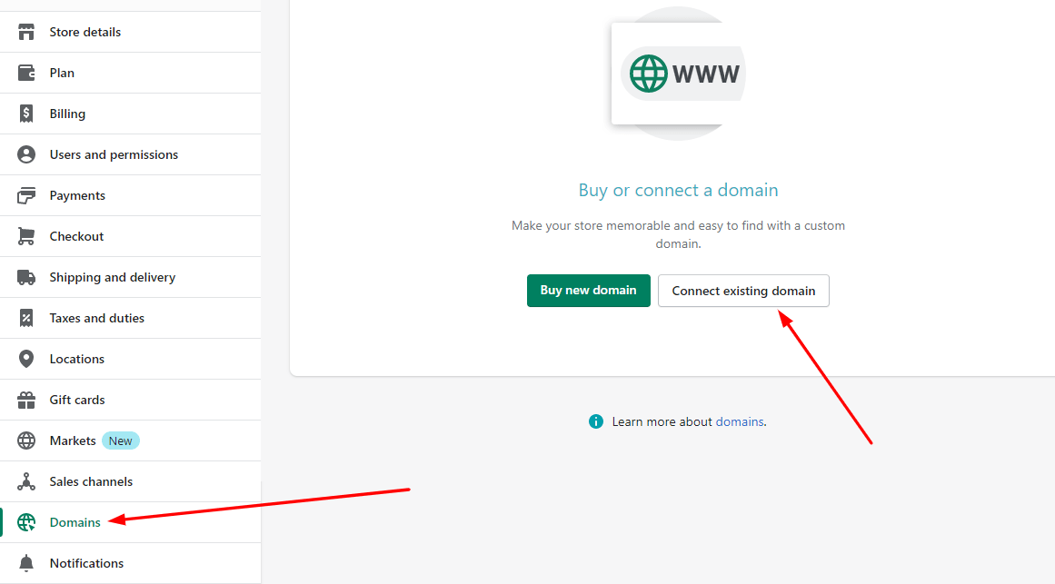 Setting Up Your Domain in Shopify